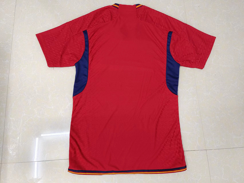 2022 Spain Home Red Jacquard